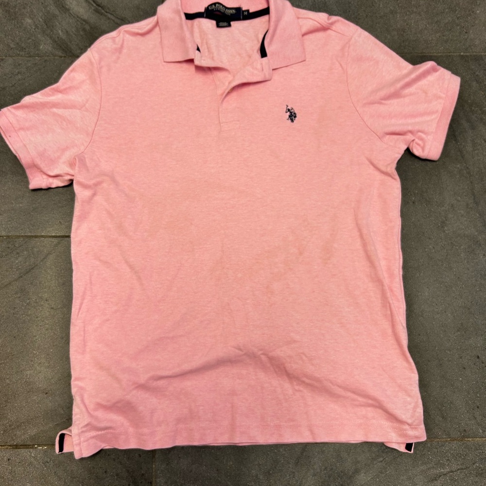 U.S. Polo Assn. Pink Polo Shirt Classic Design